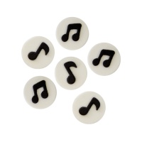 Notes de musique figures de sucre - PME - 6 unités