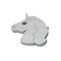 Figurine licorne en polystyrène - 26 x 30