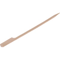 Brochettes de 10,5 cm en bambou avec manche plat - 100 unités