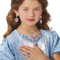 Parure de bijoux princesse rose