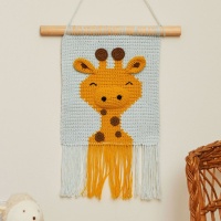 Kit de crochet avec boîte cadeau - Tapisserie girafe - DMC