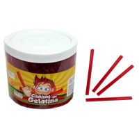 Bâtons de gelée à la fraise 10 cm - 340 unités