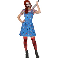 Costume de poupée meurtrière pour femme