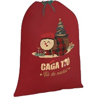 Sac à cadeaux du Tió de Nadal de 75 x 50 cm - 1 unité