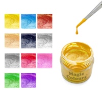 Pâte à paillettes métalliques comestibles 8 g - Magic Colours