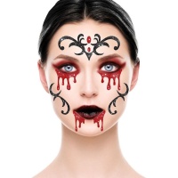 Maquillage adhésif à paillettes pour vampires