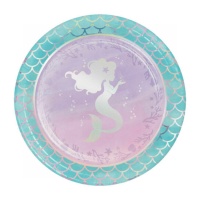 Assiettes Sea Mermaid 22 cm - 8 pcs.
