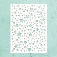 Pochoir petites étoiles 15,2 x 20,3 cm - papiers Mintay - 1 unité