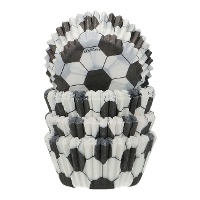 Caissettes pour cupcakes 3,4 cm motif football - Funcakes - 100 unités