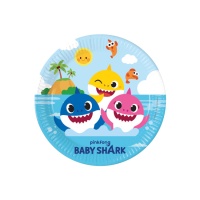 Assiettes Baby Shark 23 cm - 8 pièces