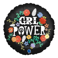 Ballon rond Girl Power de 46 cm - Degré