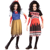 Costume réversible de pom-pom girl Zombie et Blanche-Neige