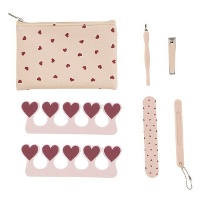 Jeu de manucure à motifs coeurs - 8 pièces
