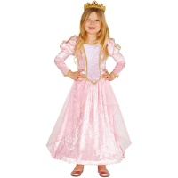 Costume de princesse de conte de fées rose pour filles