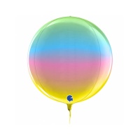 Ballon orbz arc-en-ciel 38 cm - Grabo