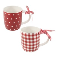 Mug Farm House 350 ml avec ruban - DCasa - 1 pc.