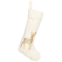 Chaussette de renne doré de 49 cm
