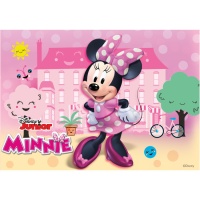 Gaufrette comestible Minnie 14,8 x 21 cm - Dekora