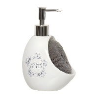 Distributeur de savon avec éponge Flora