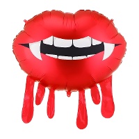 Ballon bouche de vampire ensanglantée - 92 x 60 cm