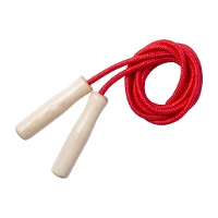 Corde à sauter avec poignées en bois