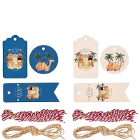 Étiquettes cadeaux assorties - Rois Mages d'Orient - 25 pièces