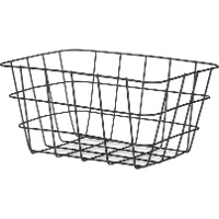 Panier de 24 x 18,5 x 12,5 cm en métal chromé