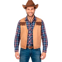 Gilet style indien ou cow-boy pour adulte