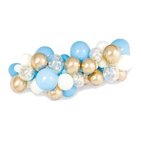 Guirlande de ballons avec confettis 5 m - 112 unités