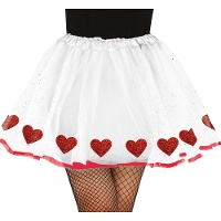 Jupe tutu à coeurs pour femme