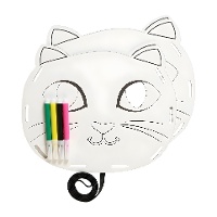 Panier à colorier en forme de chat de 20 x 15 cm