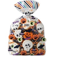 Sacs pour bonbons d'Halloween Boo de 20 x 17 cm - Wilton - 20 unités