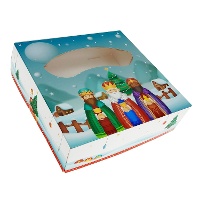 Boîte pour galette des rois de 35 x 35 x 8 cm