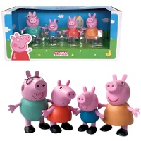 Ensemble de figurines pour gâteau Peppa Pig - 4 unités