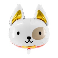 Ballon tête de chien 45 x 50 cm - PartyDeco