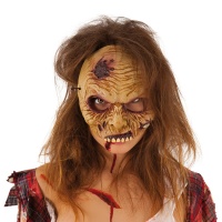 Masque de zombie demi-visage