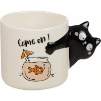 Tasse de 460 ml avec anse en forme de chat
