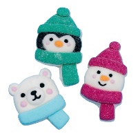 Guimauves en forme d'animaux de Noël, 180 g - PME - 12 pièces