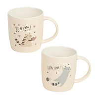 Tasse 365 ml motif chats amusants - 1 unité