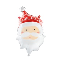 Ballon tête de Père Noël 37 x 60 cm - PartyDeco