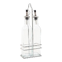 Huile et vinaigre de 250 ml avec support