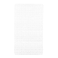 67.7 x 38.5 cm tapis de douche antidérapant à carreaux blancs