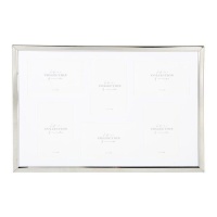 Cadre multi-photos Argent fin pour 6 photos 10 x 15 cm - DCasa