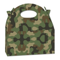 Boîte en carton camouflage militaire - 12 pcs.