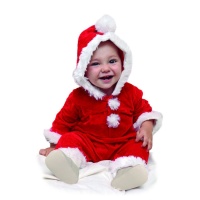 Costume de père Noël en velours pour bébé