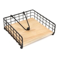 Rond de serviette noir ou blanc - DCasa - 1 pièce