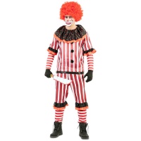 Costume de clown rayé pour homme