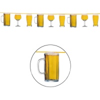 Guirlande de chopes de bière 3 m