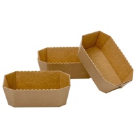 Moules à pain rectangulaires jetables 15,3 x 8,8 x 6 cm - Decora - 5 pcs.
