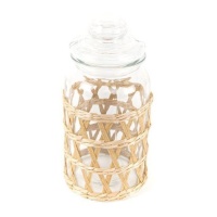 Bocal transparent de 1350 ml avec grille - DCasa